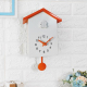 Horloge Coucou Orange Intelligente En ABS Écologique Avec Oiseau Qui Chante à l'Heure - www.yonis-shop.com