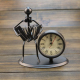 Horloge Rétro en Acier Inoxydable Petit Format Idéale pour Cuisine Bureau et Plus - www.yonis-shop.com
