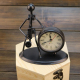 Horloge Rétro en Acier Inoxydable Petit Format Idéale pour Cuisine Bureau et Plus - www.yonis-shop.com
