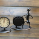 Horloge Rétro en Acier Inoxydable Petit Format Idéale pour Cuisine Bureau et Plus - www.yonis-shop.com
