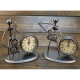 Horloge Rétro en Acier Inoxydable Petit Format Idéale pour Cuisine Bureau et Plus - www.yonis-shop.com