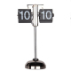 Horloge Design Innovant Pour Bureau Et Chambre Avec Mouvement Quartz Et Feuille Rétractable - www.yonis-shop.com