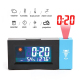 Horloge Électronique Avec Écran Couleur Prévisions Météo Et Projection Rotative Affichage Température Humidité Fonction Révei...