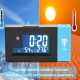 Horloge Électronique Avec Écran Couleur Prévisions Météo Et Projection Rotative Affichage Température Humidité Fonction Révei...