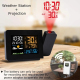 Horloge De Projection Météo Avec Écran Couleur Et Capteurs Extérieurs Pour Température Et Humidité - www.yonis-shop.com