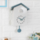 Horloge Cuckoo à Quartz Grise avec Oiseau Intelligent et Design Écologique