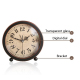 Horloge Rétro Silencieuse En Métal Pour Étudiants Couleur Noire Design Vintage Avec Cadran En PVC Fonction Alarme Dimensions ...