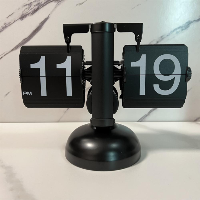 Horloge Décorative Équilibrée En PVC Et Métal Pour Chambre Salon Bureau Ou Hôtel - www.yonis-shop.com