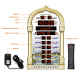 Horloge Azan LCD Argentée Avec Affichage Du Temps Hijri Et Fonction De Rappel Des Prières Pour 1500 Villes - www.yonis-shop.com