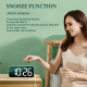 Horloge LED Multifonction Avec Affichage HD Et Alarme Double Usage - www.yonis-shop.com