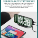 Horloge LED Multifonction Avec Affichage HD Et Alarme Double Usage - www.yonis-shop.com