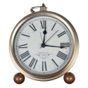 Horloge R&eacute;tro en M&eacute;tal avec Chiffres Romains et Mouvement Quartz &Eacute;l&eacute;gant - www.yonis-shop.com
