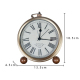 Horloge Rétro en Métal avec Chiffres Romains et Mouvement Quartz Élégant - www.yonis-shop.com