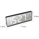 Réveil LED Multifonctionnel Avec Affichage Numérique Température Et Miroir Design - www.yonis-shop.com