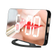 Réveil LED Multifonctionnel Avec Miroir Et Chargeur USB Intégré Pour Une Beauté Quotidienne - www.yonis-shop.com