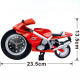 Réveil Moto Artistique Rouge Décoration Créative Pour Maison Cadeau Idéal Pour Amateurs de Motos - www.yonis-shop.com