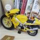 Réveil Moto Artistique Jaune Design Unique Pour Décoration Maison Cadeau Idéal Amateurs de Motos - www.yonis-shop.com