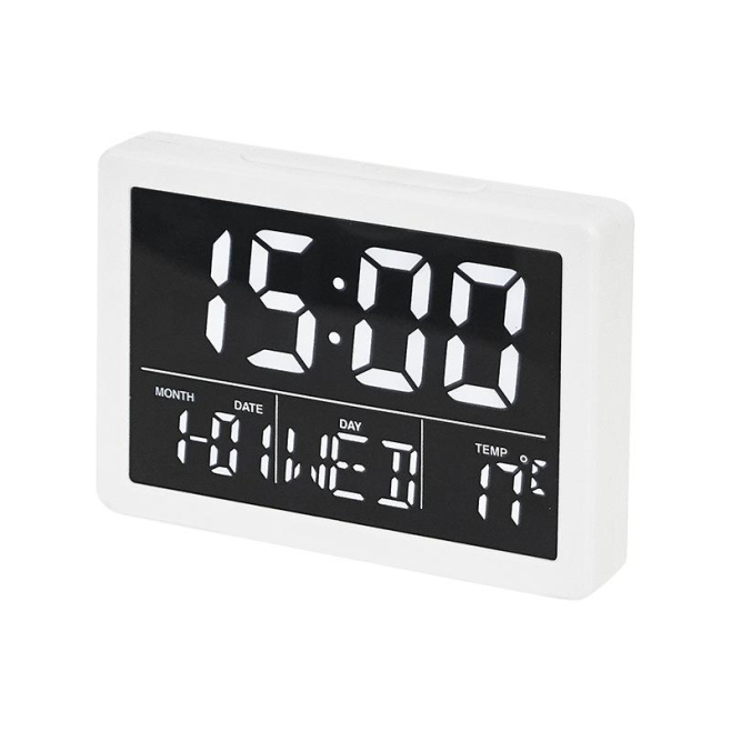 Réveil Électronique LED Grand Écran Multifonctionnel Avec Affichage Température et Semaine - www.yonis-shop.com