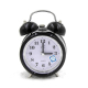 Réveil Silencieux En Métal Avec Lumière Nocturne Design Élégant Pour Un Sommeil Paisible
