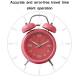 Réveil Métal Rose Avec Lumière Nocturne Design Silencieux Pour Chambre et Bureau - www.yonis-shop.com