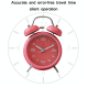 Réveil Métal Rose Avec Lumière Nocturne Design Silencieux Pour Chambre et Bureau - www.yonis-shop.com