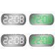 Réveil LED Avec Affichage Numérique Température Date Et Heure Fonction Alarme Et Répétition Réglage Luminosité Alimenté Par P...