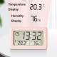 Réveil Électronique Design Moderne Avec Grand Écran LCD Affichage Température Humidité Et Heure - www.yonis-shop.com