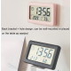Réveil Électronique Design Moderne Avec Grand Écran LCD Affichage Température Humidité Et Heure - www.yonis-shop.com