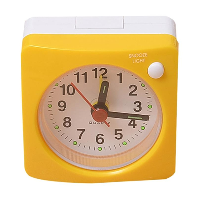 Réveil Silencieux Moderne Avec Lumière Et Fonction Snooze En Plastique Écologique - www.yonis-shop.com