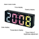 Réveil Électronique LED Multifonction Avec Calendrier Température Et Alarme - www.yonis-shop.com