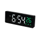 Réveil LED à Commande Vocale avec Affichage Température et Date Écran Lumineux - www.yonis-shop.com