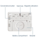 Réveil Magnétique Mural LCD Mince et Léger Affichage Température et Humidité Avec Fonction Alarme et Veille - www.yonis-shop.com