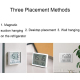 Réveil Magnétique Mural LCD Mince et Léger Affichage Température et Humidité Avec Fonction Alarme et Veille - www.yonis-shop.com