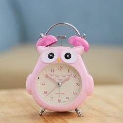 Réveil Enfant Hibou Lumineux Silencieux Avec Veilleuse Pour Chambre Et Bureau