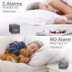 Réveil Multicolore à Contrôle Sonore en Bois Moderne avec Affichage LED et Thermomètre - www.yonis-shop.com