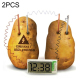 Réveil Écologique Éducatif Kit Science Verte Expérimentation Piles Galvaniques Potatoes Non Incluses Écran LCD