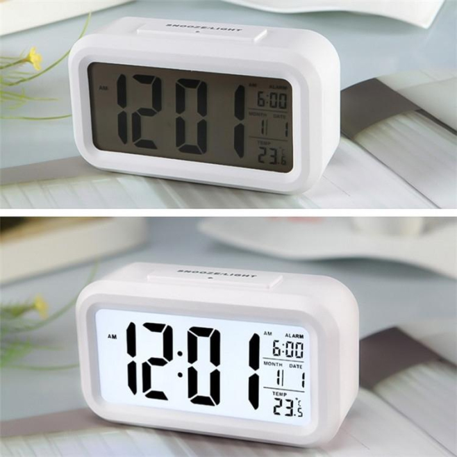 Réveil Intelligent Avec Affichage Température Et Lumière Nocturne Douce - www.yonis-shop.com