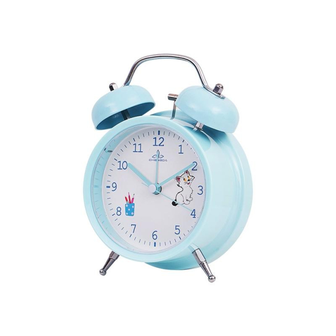Réveil Mignon Style Étudiant Silencieux Avec Lumière Pour Chambre Et Bureau - www.yonis-shop.com