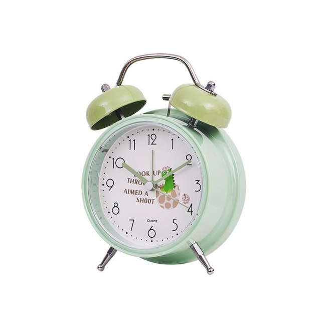 Réveil Silencieux Style Étudiant Avec Lumière Pour Chambre Et Bureau Couleur Verte - www.yonis-shop.com