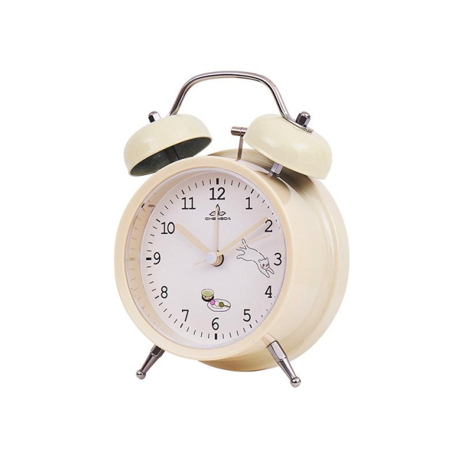 Réveil Silencieux Étudiant Style Mignon Avec Lumière Pour Chambre et Bureau - www.yonis-shop.com