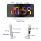Réveil Digital Miroir LED Grand Écran USB Double Ports Charge Noir Ajustement Luminosité Automatique - www.yonis-shop.com