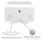 Réveil LED Miroir Écran Large USB Double Port Chargeur Design Moderne Noir - www.yonis-shop.com