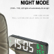 Réveil LED Miroir Numérique Avec Affichage Température Humidité et Double Alimentation USB Batterie - www.yonis-shop.com