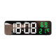 Réveil LED Miroir Digital Avec Affichage Température Humidité et Double Alimentation - www.yonis-shop.com