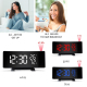 Réveil Radio Projection Trois Couleurs Avec Thermomètre Hygromètre Et USB - www.yonis-shop.com