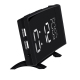 Réveil Radio Projection Trois Couleurs Avec Thermomètre Hygromètre Et USB - www.yonis-shop.com