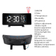 Réveil Radio Projection Trois Couleurs Avec Thermomètre Hygromètre Et USB - www.yonis-shop.com