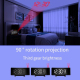 Réveil Radio Projection Trois Couleurs Avec Thermomètre Hygromètre Et USB - www.yonis-shop.com