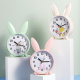 Réveil Lapin Cartoon Silencieux Décoration Chambre Design Unique Taille Compacte Alimenté Par Pile AA - www.yonis-shop.com