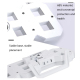 Réveil LED Stéréo 3D Murale Design Moderne Économie D'Énergie Cadre Noir Lumière Rouge USB - www.yonis-shop.com